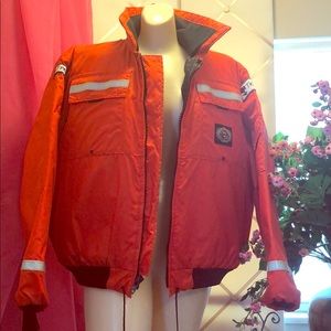 Orange Industrial Flotation Jacket w/ Reflectors